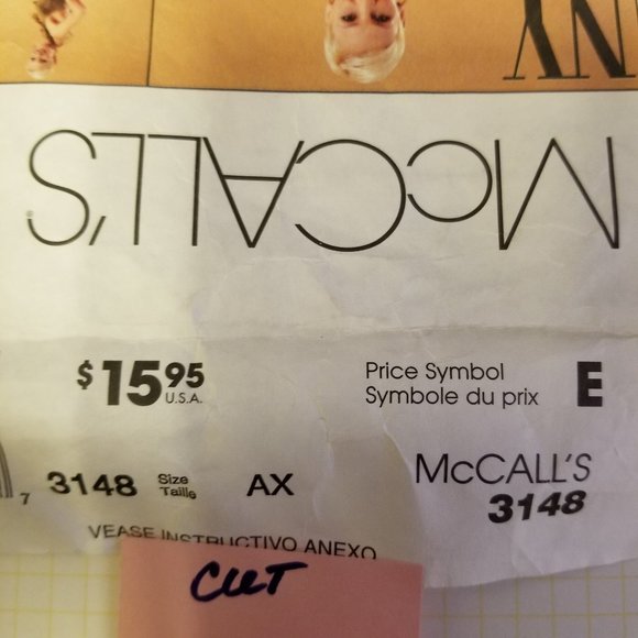 ✅3148 McCall's Sz 4-8 Misses Halter Wrap Dress Shee - Picture 3 of 6